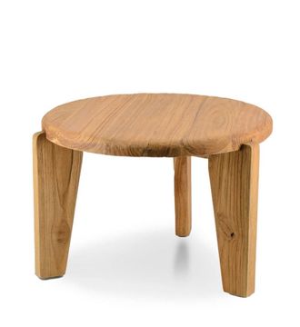 Moycor Mesa auxiliar 3 patas teca d. 60 cm