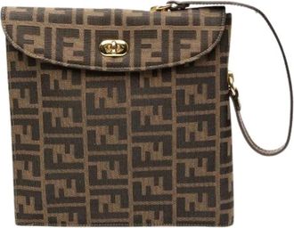 Fendi Pre-owned Clutches, female, Brown, Size: ONE SIZE Pre-owned Vintage Clutch