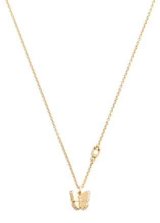 Coach Butterfly Pav&eacute; Pendant Necklace - Gold - One Size