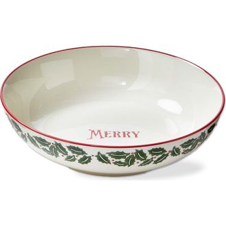 Tag Tis The Season Multicolor Ceramic Serving Bowl Perfect for Christmas in Multicolored at Nordstrom