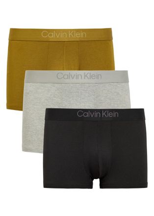 Calvin Klein Ultra Soft Stretch-modal Trunks - set of Three - Black - L