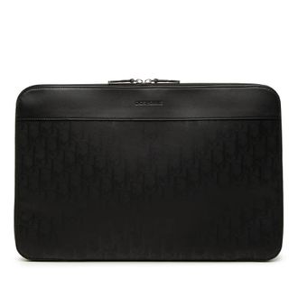 Dior Pre-owned Dior Oblique Coated Canvas Homme Zip Laptop Sleeve Ladies 83ETXHS0485HDPRE