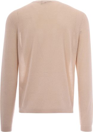 Emporio Armani Mens Crew Neck Sweater French Oak Main: Lyocell Jumpers