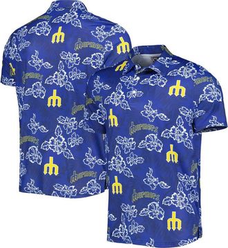 Reyn Spooner Mens Reyn Spooner Navy Seattle Mariners Cooperstown Collection Puamana Print Polo at Nordstrom, Size Medium