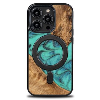 OEM Funda Bewood Unique Para Iphone 15 Pro - Turquesa Con Magsafe