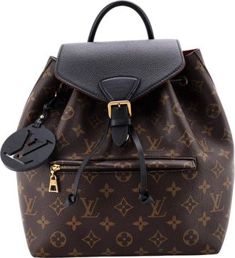 Louis Vuitton Brown Monogram Canvas & Leather Montsouris Nm Pm (Authentic Pre- Loved)