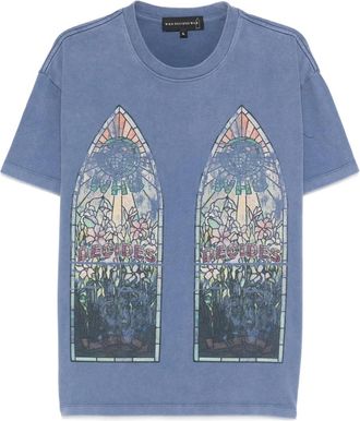 Who Decides War by Ev Bravado T-shirt con stampa - Blu