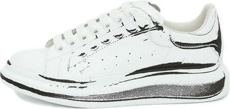 Alexander McQueen Oversized Sneaker White Black Print 662642WIA4Q9000