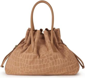 Elisabetta Franchi Dames, Tassen, Beige, Maat: ONE Size Su&egrave;de
