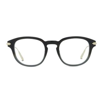 Dior DIORBLACKSUITOR2I2200 Round Full-Rim Eyeglasses - Gold