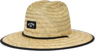 Billabong Tides Print Woven Straw Hat in Black at Nordstrom