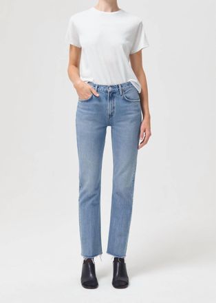 A Gold E Cherie High Rise Straight Jean In Tone