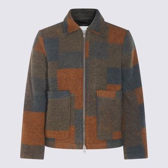 Nn.07 Jackets Brown Check