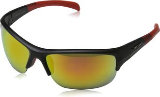 Eyelevel Mens Enigma Sunglasses, Black/Red/Red Mirror, 70