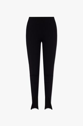 Áeron Ribbed Leggings With Vents Womens Black