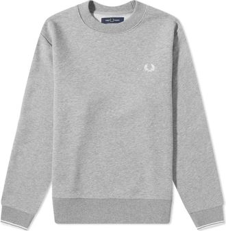 Fred Perry Ronde Hals Boucl&eacute; Sweatshirt - Heren - Sweatshirts - Grijs - XL - Katoen - Hoodies & sweatvesten