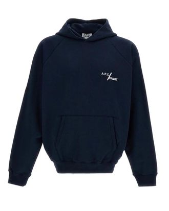 A.P.C. Navy Blue Hood Sweatshirts