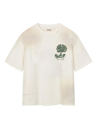 Rough. T-shirt con stampa - Bianco