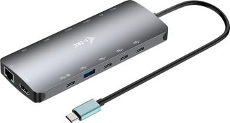 No Brand I-tec Metal Usb-c Nano 3x Display Dock, 2x Hdmi 1x Usb-c Video + Power Delivery 140w