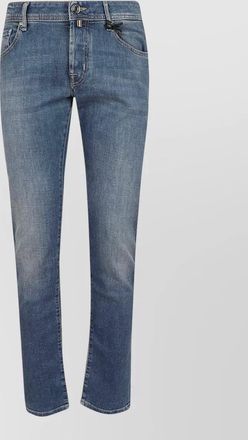 Jacob Cohen denim five pocket slim fit trousers