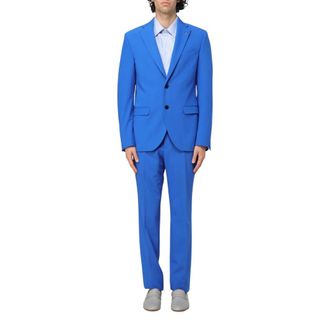 Manuel Ritz Blue Slim Fit Two-Piece Suit