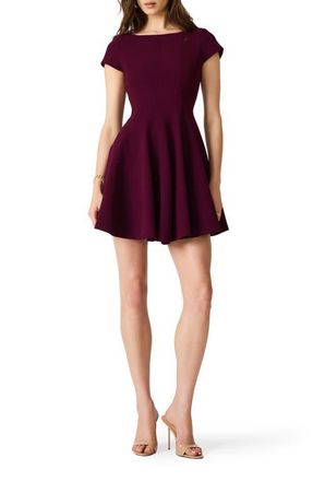 Steve Madden Nili Fit & Flare Minidress in Fig at Nordstrom, Size 10
