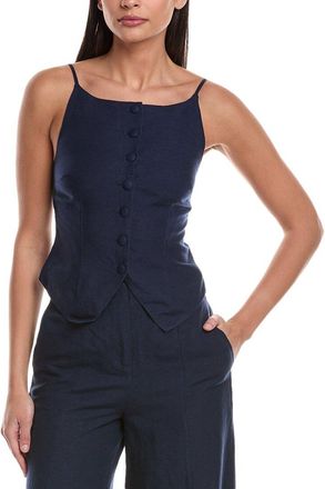 Onia Air Linen-Blend High Neck Top