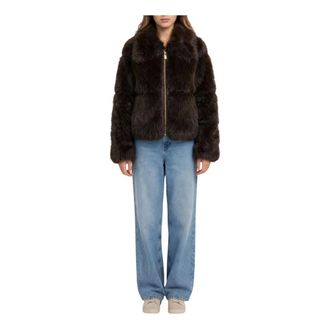 Yes-Zee Ecopelleccia corta - - Jackets - Donna - Marrone - XS