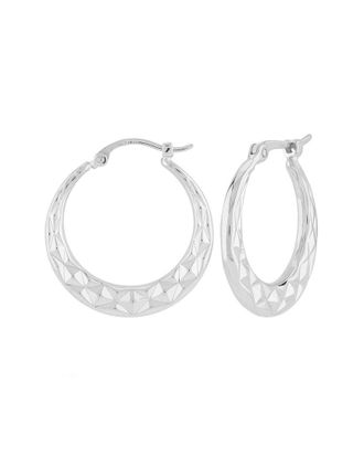Jane Basch Silver Hoops