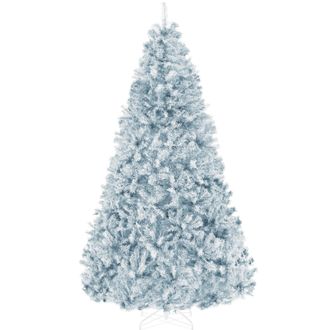 Best Choice Products Artificial Christmas Tree, 6ft Premium Unlit Pine Design, Dense Branches w/Easy Assembly - Ice Blue