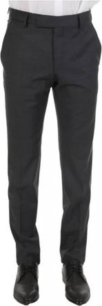 Karl Lagerfeld Chino Broek - Heren - Chinos - Grijs - XL - Leer - Broeken
