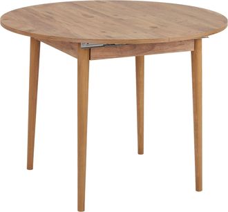 Hanah Home Mesa De Comedor Extensible De Madera <> 100 X 100 X 75 Cm - Pino Atl&aacute;ntico