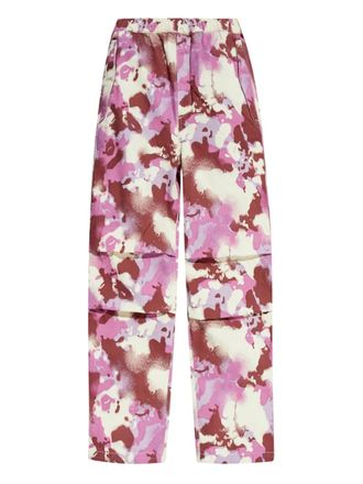 A Bathing Ape camouflage-print trousers - women - Cotton - S - Pink