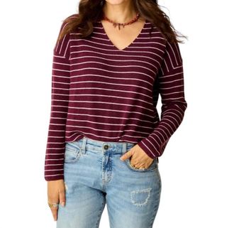 Carve Designs Zella Sweater In Nirvana Stripe