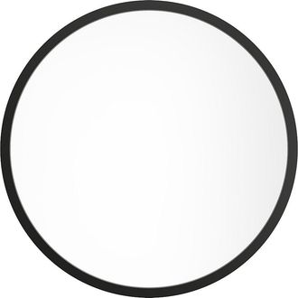 Vente-Unique Gran espejo redondo de pared de madera de paulownia - D. 150 cm - Negro - ZANG