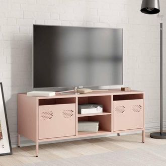 Berkfield Home TV Cabinet Pink 101.5x39x43.5 cm Cold-rolled Steel