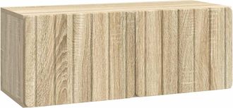vidaXL Mueble De Tv De Pared 78,5 X 31 X 30 Cm Roble Sonoma Vidaxl