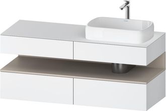 Duravit Qatego Consola Mueble Bajo Lavabo, 2 Extensiones, 2 - Duravit