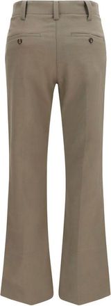 Brunello Cucinelli Womens Brown Cotton Flared Pants