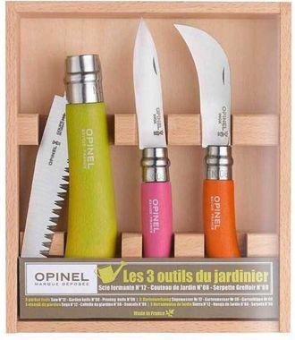 Opinel Conjunto De Cuchillos Virobloc Para Jardiner&iacute;a, 3 Piezas Opinel