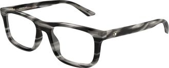 Montblanc Rechthoekig Optisch Montuur - Heren - Brillen - Grijs - 57 MM - Accessoires