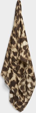 Simons Womens Animal pattern lightweight scarf