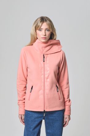 Bench Fleecejacke BENCH. FINISH, Damen, Gr. 36, orange (coral), Fleece, Obermaterial: 100% Polyester, unifarben, figurbetont, mit Daumenl&ouml;chern, Jacken Flee