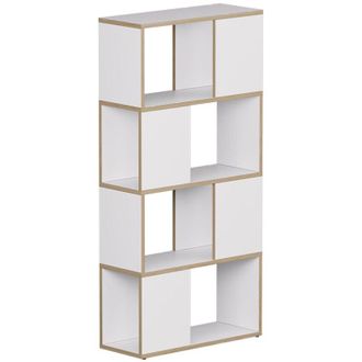 Vicco Separador De Ambientes Eneos, Blanco/roble, 60 X 124.5 Cm, Vicco