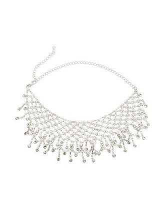 8 by YOOX PRINCESSE INTERTWINED RHINESTONES CHOKER