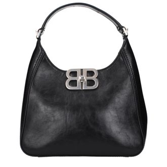 Balenciaga Damens Hobo-Handtasche aus schwarzem Leder