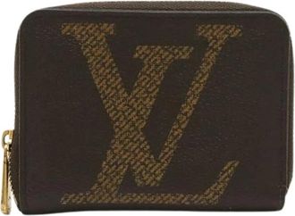Louis Vuitton Pre-owned Monogram Giant Zippy Portemonnee - Dames - Vintage Accessoires - Bruin - ONE Size - Vintage