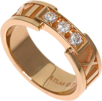 Tiffany & Co. Atlas Pink Gold (18K) Band Ring (Pre-Owned)