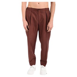 BRIGLIA 1949 Suit Trousers, male, Red, Size: 2XL Portobellos Trousers