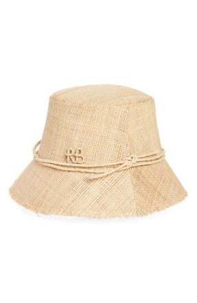 Ruslan Baginskiy Straw Bucket Hat in Natural Straw at Nordstrom, Size Small